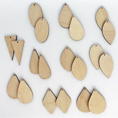 Unfinished Wood Earrings Wholesale